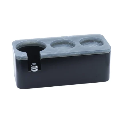 Espresso tamping station with knock box ABS